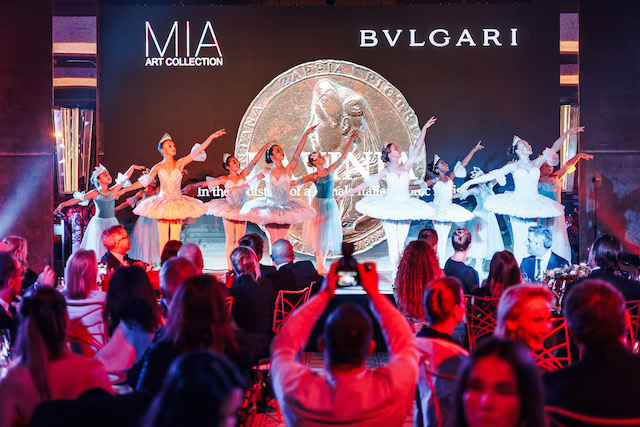 Tableau de ballet lors du diner de gala de la quatrième édition de l’événement MIA Art Collection, à l’hôtel Bulgari, Dubaï (fournie)