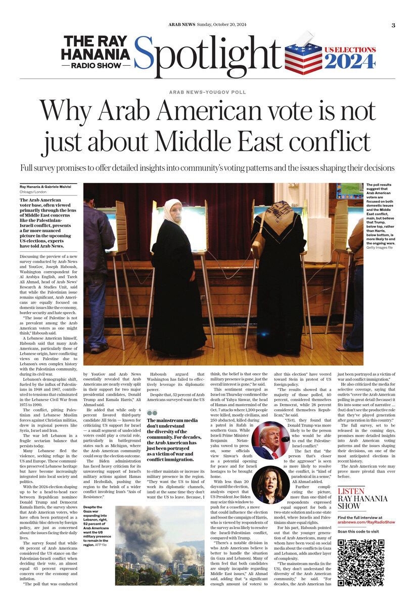 Why the Arab-American vote is not just about the Middle East conflict