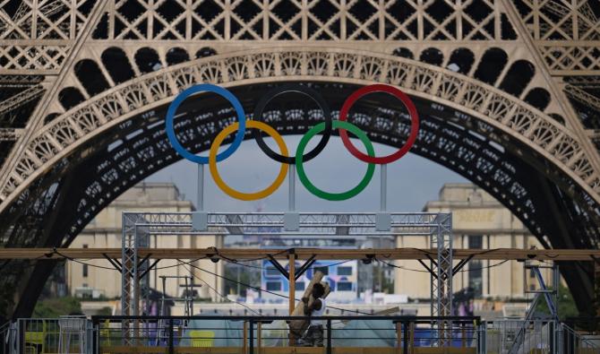 Les anneaux Olypiques Paris 2024 