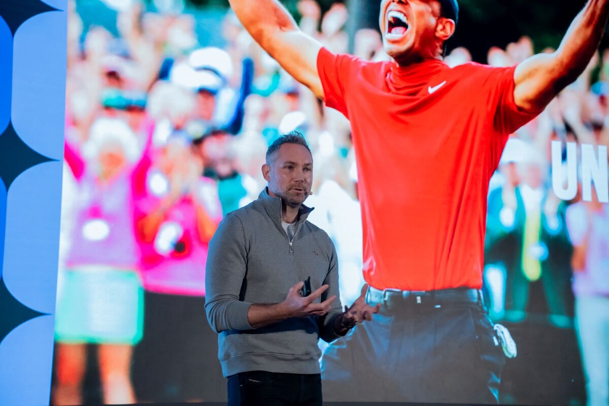 Matt McKie, directeur du marketing de Manchester United, a parlé de son expérience à des postes importants pour les Jeux olympiques, Nike et EA Sports. (AN photo/Loai Elkelawy)