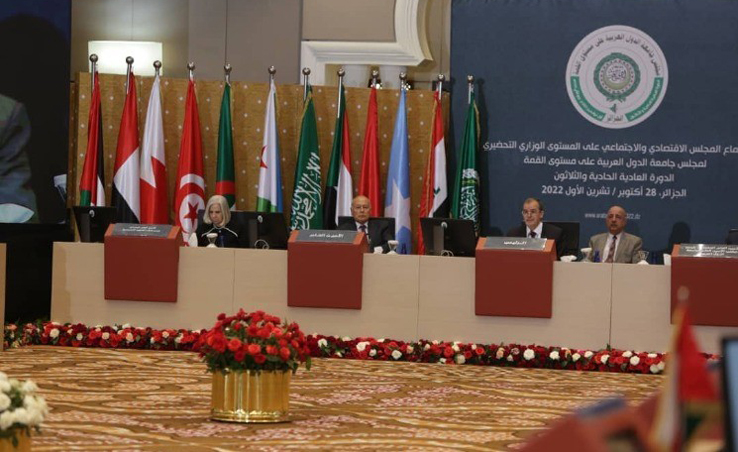 Réunion préparatoire du Conseil économique et social arabe (CESA) organisée à Alger à la veille du 31 Sommet de la Ligue arabe ou il la question de la sécurité alimentaire des pays arabes a été abordée .jpeg