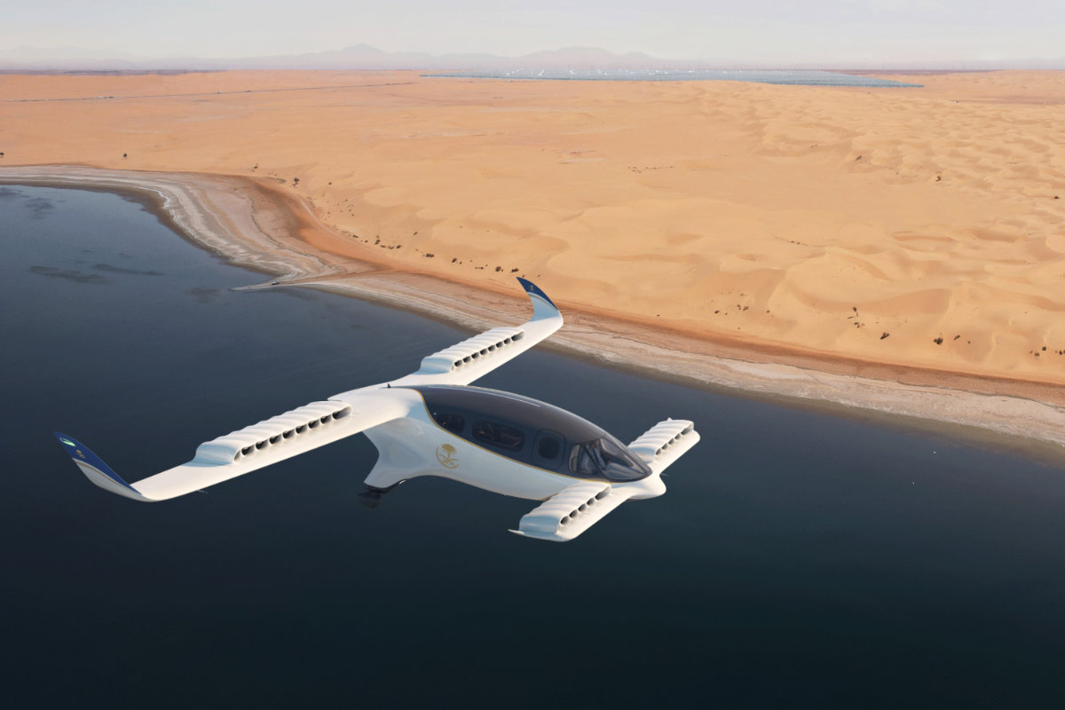 La compagnie nationale du Royaume (Saudia), a signé un accord pour l'acquisition de 100 jets électriques auprès de Lilium, concepteur du premier jet tout électrique à décollage et atterrissage verticaux ("eVTOL"). (Fournie)