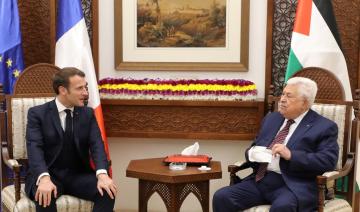 Macron se dit déterminé à « œuvrer pour la paix au Proche-Orient » après un entretien avec Mahmoud Abbas