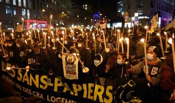 Environ un millier de manifestants pour le droit au logement à Paris 