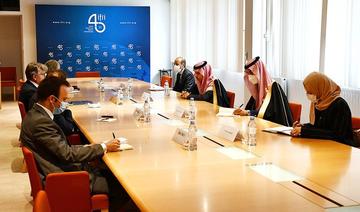 Le ministre saoudien des Affaires étrangères visite l'Institut français des relations internationales