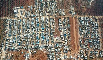 Une photo aérienne montre des camps de déplacés syriens dans le village de Killi, près de Bab al-Hawa, à la frontière avec la Turquie, dans la province d'Idleb (nord-ouest), le 9 janvier 2021 (Photo, AFP)