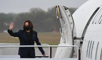 La vice-présidente américaine Kamala Harris se rend à bord d'Air Force Two avant de quitter T.F. L'aéroport international vert de Warwick, Rhode Island, le 5 mai 2021 (Photo, AFP)