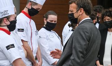 Macron rencontre des professionnels de la restauration dans la Drôme