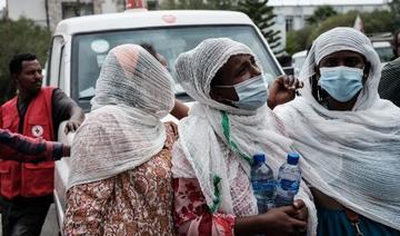 Des proches des habitants de Togoga, un village situé à environ 20 km à l'ouest de Mekele, la capitale de la région du Tigré, en Éthiopie, le 23 juin 2021 (Photo, AFP)