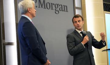 Macron chez JP Morgan pour marquer le retour d'activités financières en France 