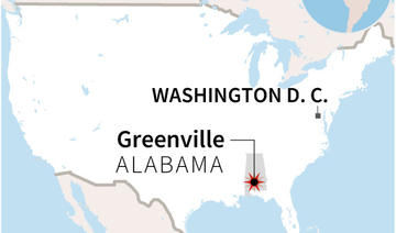 Carte de localisation de Greenville (Alabama) aux Etats-Unis (Graphique, AFP)