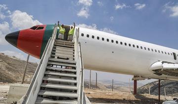 En Cisjordanie, un avion se transforme en restaurant