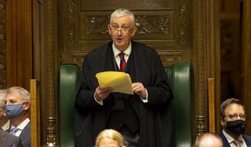 Le «speaker» Lindsay Hoyle, qui dirige la chambre basse du Parlement britannique à Londres le 18 août 2021 (Photo, AFP)