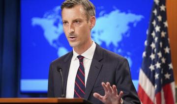 Le porte-parole du département d'État américain, Ned Price, tient un point de presse sur l'Afghanistan au département d'État à Washington, DC, le 16 août 2021 (Photo, AFP)