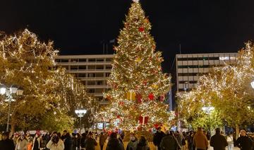 Omicron ou pas, la place Syntagma d'Athènes fin prête pour les fêtes