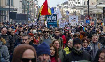 Plusieurs milliers de manifestants à Bruxelles contre les restrictions sanitaires 
