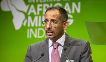 Le ministre saoudien de l'Industrie et des Ressources minérales, Bandar Alkhorayef, s'exprimant lundi lors du Mining Indaba au Cap. (Photo, AFP)