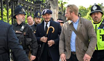 David Beckham parmi la foule venue voir le cercueil de la reine