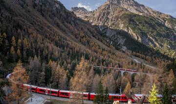 Le train le plus long du monde dans les Alpes suisses