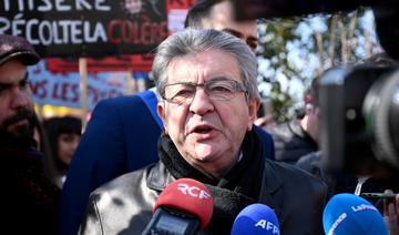 Retraites: Mélenchon demande «un référendum» ou «une dissolution» de l'Assemblée 