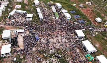 Des milliers de colons israéliens marchent en direction d’un avant-poste illégal