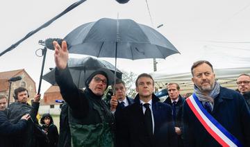 Pas-de-Calais: l'eau remonte avec les pluies, Macron promet 50 millions