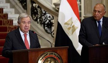 Gaza: Le ministre égyptien des AE et le chef de l’ONU évoquent la nécessité d’un cessez-le-feu permanent