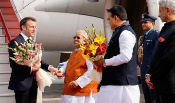 Le président français Emmanuel Macron arrivé en Inde pour une visite d'Etat