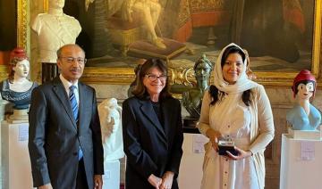 La sénatrice Nathalie Goulet reçoit la princesse Reema, membre du CIO, et l'ambassadeur d'Arabie saoudite à Paris