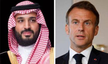 Le prince héritier Mohammed bin Salman a reçu dimanche un appel téléphonique du président français Emmanuel Macron pour discuter de l'évolution de la situation à Gaza. (SPA/AFP/File Photo)