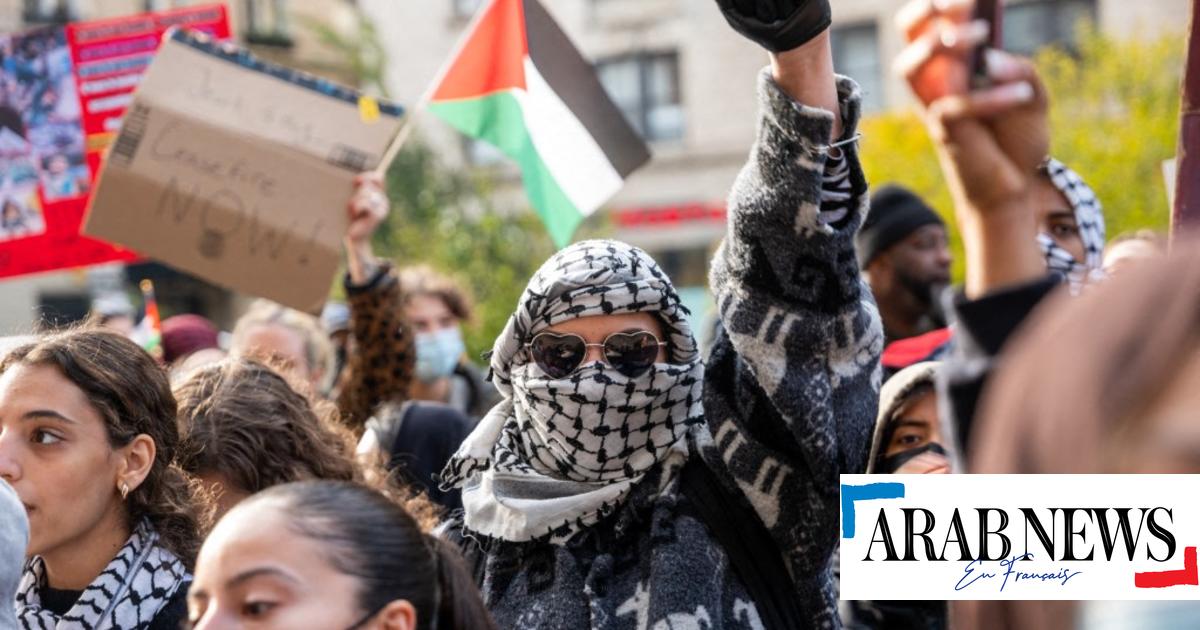 Manifestación violenta pro-palestina frente a la sede del Partido Demócrata