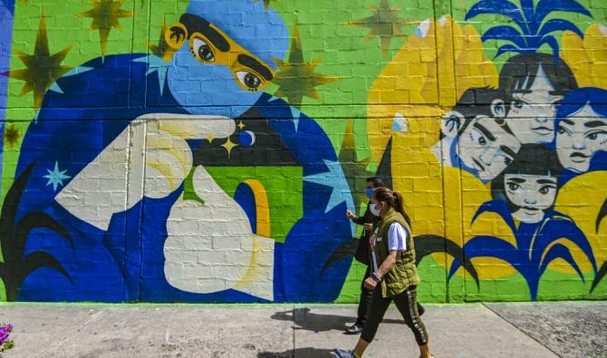 Hommage du street art aux victimes de la violence en Colombie