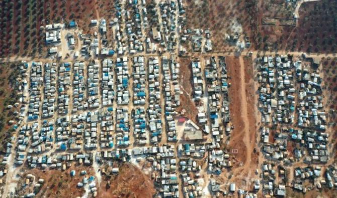 Une photo aérienne montre des camps de déplacés syriens dans le village de Killi, près de Bab al-Hawa, à la frontière avec la Turquie, dans la province d'Idleb (nord-ouest), le 9 janvier 2021 (Photo, AFP)