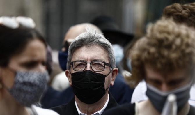 Jean-Luc Mélenchon, lors d'une « marche pour la liberté » appelée par plusieurs organisations, associations et syndicats à « combattre les idées d'extrême droite » le 12 juin 2021 à Paris (Photo, AFP)