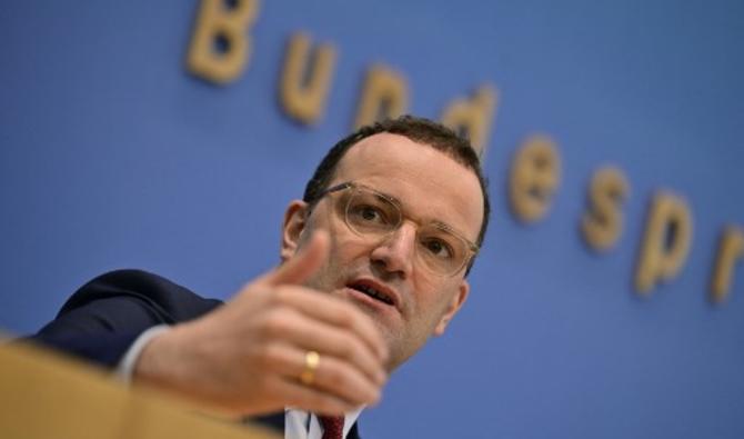 Le ministre allemand de la Santé Jens Spahn lors d'une conférence de presse conjointe avec le ministre allemand de l'Intérieur sur la situation de Covid-19 et la réglementation de l'entrée sur le territoire allemand, à Berlin, le 1er juillet 2021 (Photo, AFP)