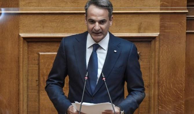 Le Premier ministre grec Kyriakos Mitsotakis (Photo, AFP)