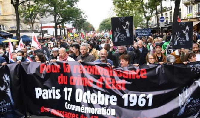 Derrière la banderole «pour la reconnaissance d'un crime d'État», le cortège est parti du IIe arrondissement de Paris vers le Pont Saint-Michel (VIe arr.) (Photo, AFP)