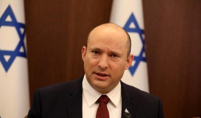 Le Premier ministre israélien Naftali Bennett, dirige une réunion hebdomadaire du cabinet dans son bureau de Jérusalem, le 7 novembre 2021 (Photo, AFP)