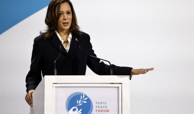 Les États-Unis soutiennent l'Appel de Paris pour la confiance et la sécurité dans le cyberespace, une initiative internationale qui vise à rendre le cyberespace plus sûr et plus fiable, annonce la vice-présidente américaine Kamala Harris au Forum de Paris sur la paix (Photo, AFP)