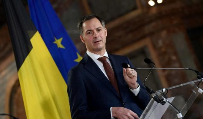 Le Premier ministre belge Alexander De Croo s'exprime lors d'une conférence de presse conjointe avec son homologue français à l'issue d'une réunion ministérielle bilatérale, le 22 novembre 2021 à Bruxelles. (Photo, AFP)