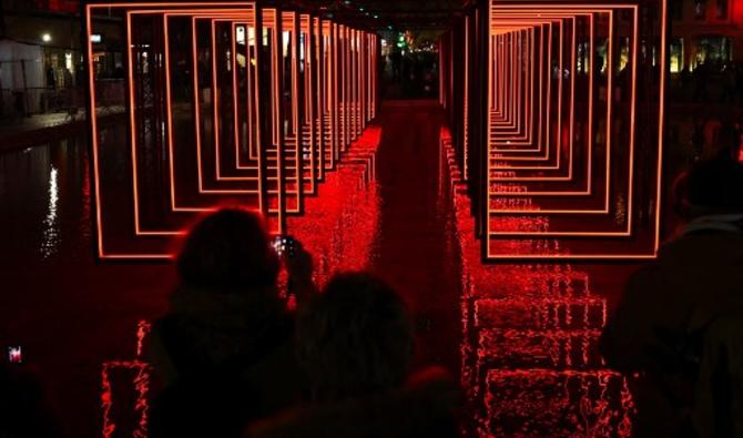 La Fête des Lumières de Lyon, évènement populaire qui devrait attirer dès mercredi plus d'un million de spectateurs. (Photo, AFP)