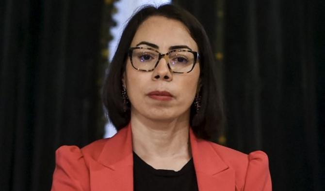 Nadia Akacha, juriste de formation, qui évite de parler à la presse, est très proche du président Saied et l'accompagnait dans tous ses déplacements depuis son élection en octobre 2019. (Photo, AFP)