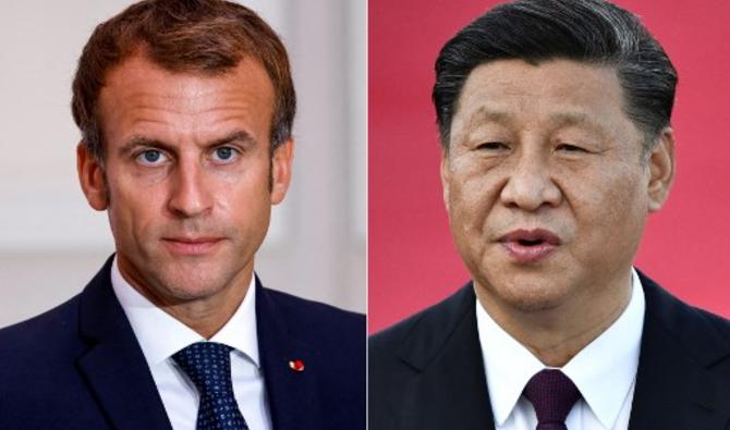  Emmanuel Macron et son homologue chinois Xi Jinping se sont entretenus mercredi par téléphone. (Photo, AFP)