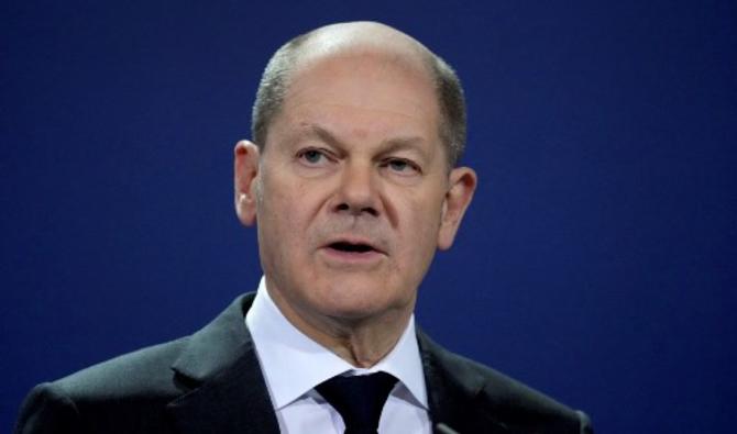 Le chancelier allemand Olaf Scholz s'exprime lors d'une conférence de presse sur la présidence du G7 à la chancellerie de Berlin, le 21 janvier 2022. (Photo, AFP)