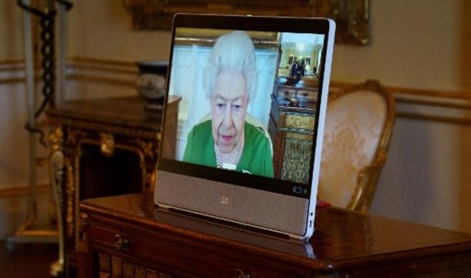 La reine Elizabeth II a tenu une audience par visioconférence  avec l'ambassadeur d'Andorre au Royaume-Uni, Carles Jordana Madero, à Londres le 1er mars 2022. (Photo, AFP)