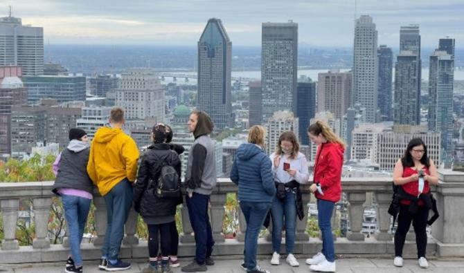 La vue sur le centre-ville de Montréal, le 3 octobre 2021. (Photo, AFP)