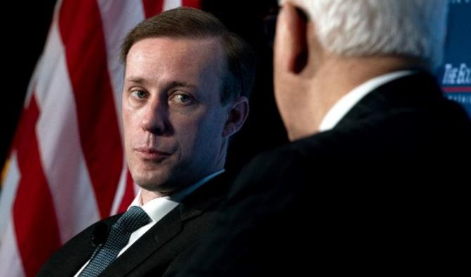 Le conseiller à la sécurité nationale Jake Sullivan participe à une conversation avec David Rubenstein, président de l'Economic Club, à l'hôtel JW Marriott à Washington, DC, le 14 avril 2022. (Photo, AFP)