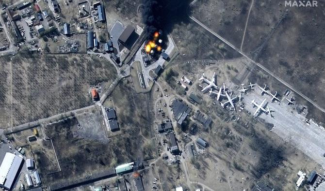 Les images satellites ont joué un rôle crucial pour aider les forces ukrainiennes à lutter contre l’invasion russe. (MAXAR Technologies) 