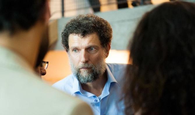 Le philanthrope turc d'origine parisienne Osman Kavala lors d'un événement à Istanbul, en Turquie. (Photo, AFP)