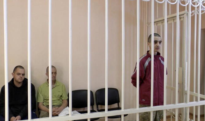 Brahim Saadoun ainsi que les Britanniques Aiden Aslin, 28 ans, et Shaun Pinner, 48 ans, ont été faits prisonniers en Ukraine où ils combattaient pour Kiev, et condamnés à mort jeudi pour activités mercenaires par la justice des autorités séparatistes de Donetsk. (Photo, Reuters)